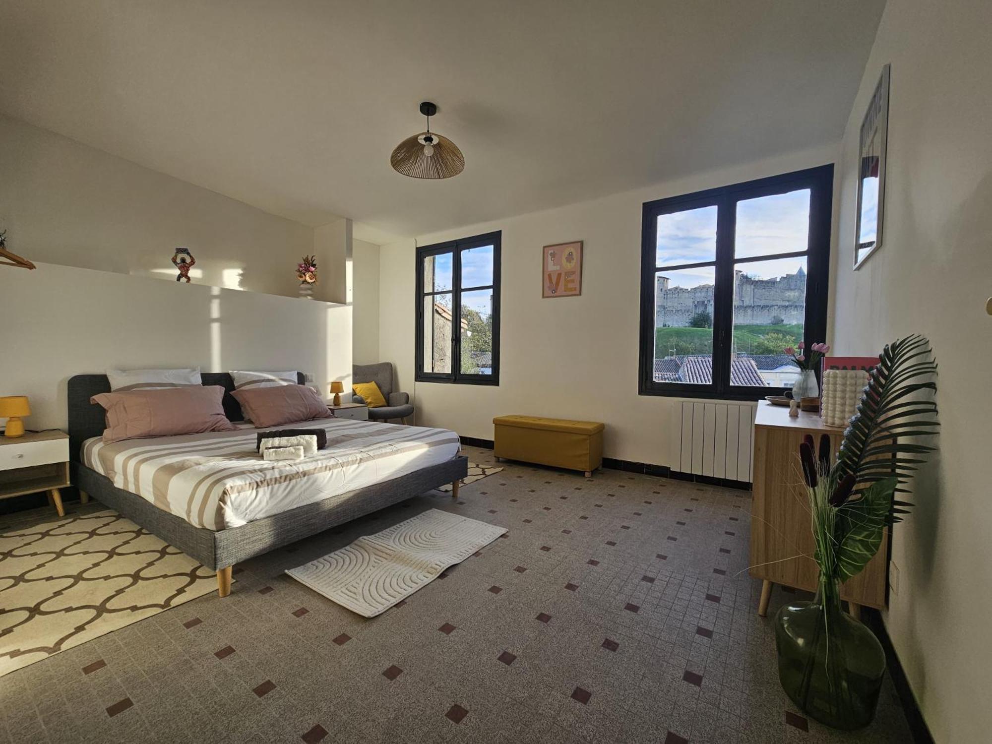 Vue Cite Medievale Castel View Каркасон Екстериор снимка